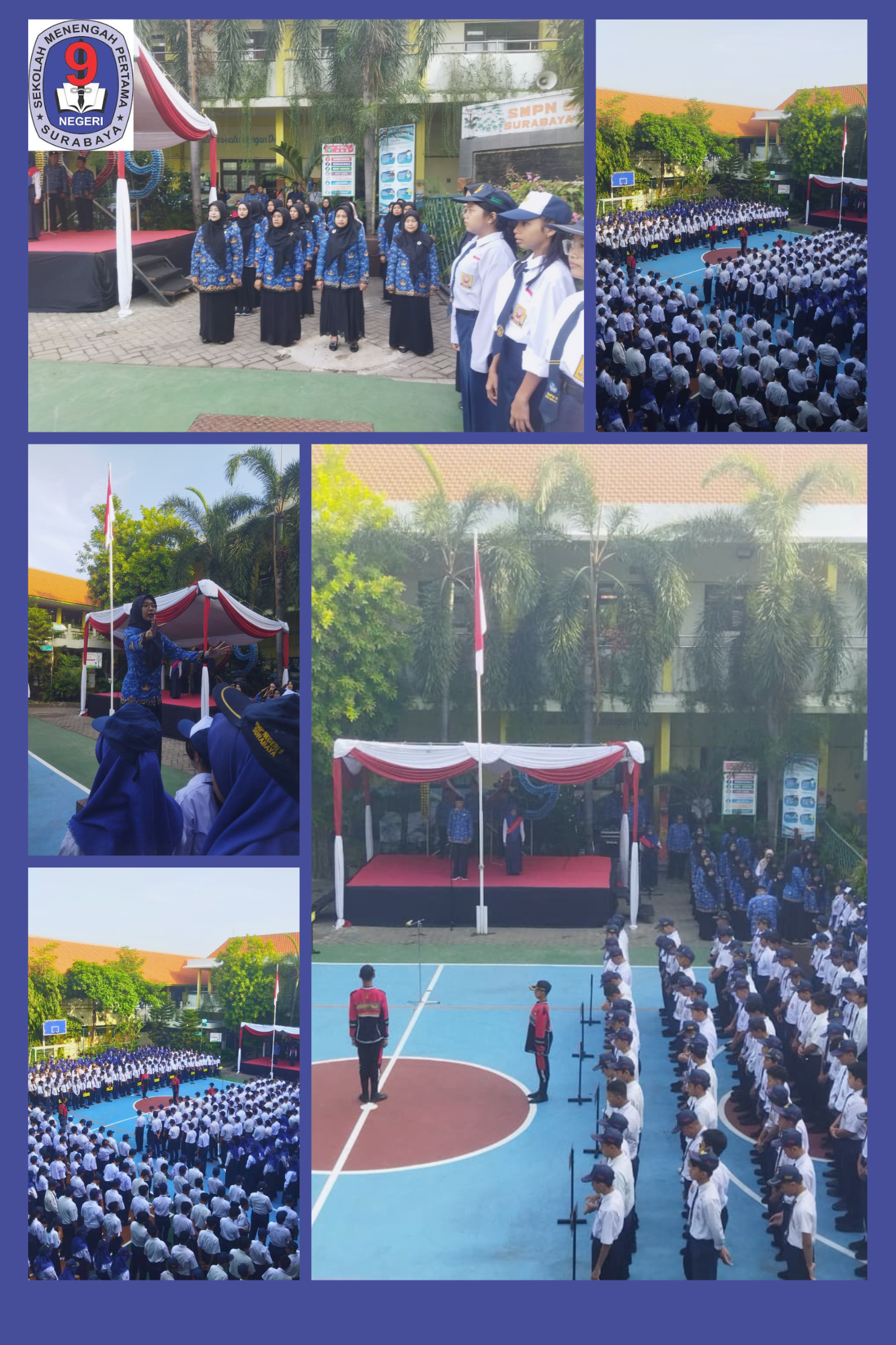 Kibarkan Semangat Pancasila, SMP Negeri Surabaya Melaksanakan Upacara Hari Kesaktian Pancasila